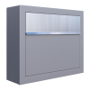 Brievenbus Elegance in Grijs metallic met RVS inwerpklep