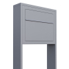 Vrijstaande brievenbus Elegance in Grijs Metallic