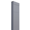 Vrijstaande brievenbus The Box in Grijs Metallic