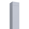 Vrijstaande brievenbus Monolith in Wit