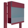 Vrijstaande brievenbus Manhattan Special Blue in Rood