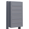 Brievenbus unit Cube for Six in Grijs Metallic