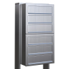 Brievenbus unit Cube for Six in RVS