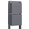 Brievenbus unit Soprano for Two in Grijs Metallic