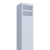 Brievenbus unit Monolith for Two in Wit met RVS inwerpklep