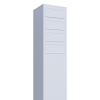 Brievenbus unit Monolith for Four in Wit