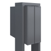 Brievenbus unit Flag for Two in Grijs Metallic