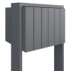 Brievenbus unit Flag for Six in Grijs Metallic