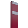 Brievenbus unit The Box for Two in Rood met RVS inwerpklep