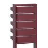 Brievenbus unit Stairs for Five in Rood