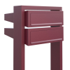 Brievenbus unit Stairs for Two in Rood