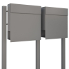 Brievenbus unit Manhattan for Two in Grijs Metallic
