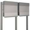 Postkastsysteem Manhattan Special White for Two in Grijs Metallic