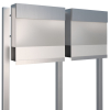 Brievenbus unit Manhattan Special White for Two in RVS