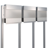 Brievenbus unit Manhattan Special White for Three in RVS
