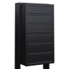 Brievenbus unit Cube for Six in Zwart