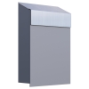 Brievenbus Baby Box Grijs Mettallic met RVS inwerpklep