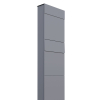 Brievenbus unit The Box for Two in Grijs Metallic