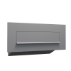 Doorvoerwandbrievenbus Nova in Grijs Metallic