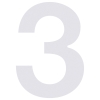 huisnummer ''3'' Wit
