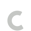 Letter ''c'' Lichtgrijs