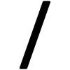 Teken slash ''/'' Zwart