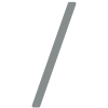 Teken Slash Modern ''/'' - 245 mm in grijs metallic