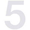 huisnummer ''5'' Wit