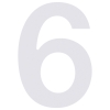 huisnummer ''6'' Wit