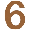 huisnummer ''6'' Okerbruin