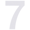huisnummer ''7'' Wit