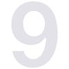 huisnummer ''9'' Wit