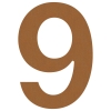 huisnummer ''9'' Okerbruin