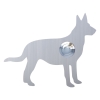 Deurbel Hond ''Emma'' RVS