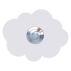 Deurbel wolk Wit