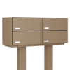 Vrijstaande brievenbus unit Kopenhagen for Four Beige