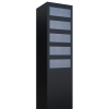 Brievenbus unit Monolith for Five in Zwart met RVS inwerpklep