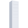 Brievenbus unit Monolith for Five in Wit
