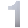huisnummer ''1'' RVS