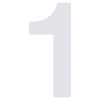huisnummer ''1'' Wit