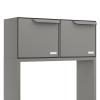 Brievenbus unit met pakketvak Rotterdam for Two in Grijs metallic