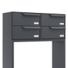 Brievenbus unit Rotterdam for Four in Antraciet
