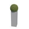 Bloempot Skinny Pillar Medium in Grijs Mettallic