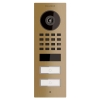 Opbouw deurintercom Smart-ON for TWO Doorbird  D1102V met Messing uitstraling