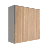 Brievenbus Porto in Grijs Metallic met HPL-front