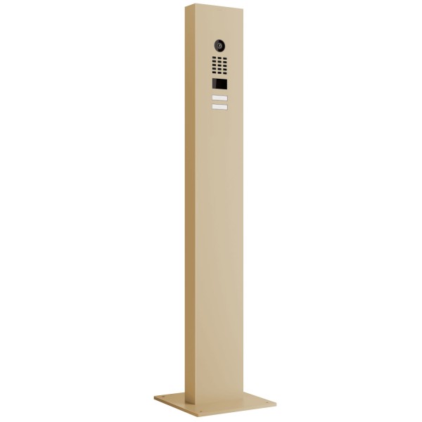 Intercomsysteem met standaard inclusief bodemplaat Smart for Two Doorbird D1102V in beige