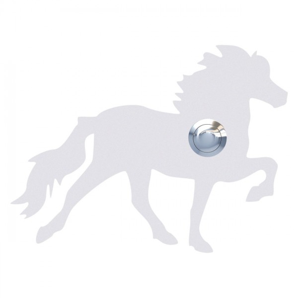 Deurbel Het paard van IJsland Wit
