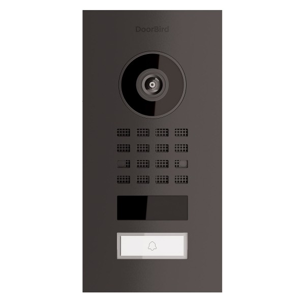 Inbouwdeurintercom Smart-IN Doorbird D1101V in grafiet zwart