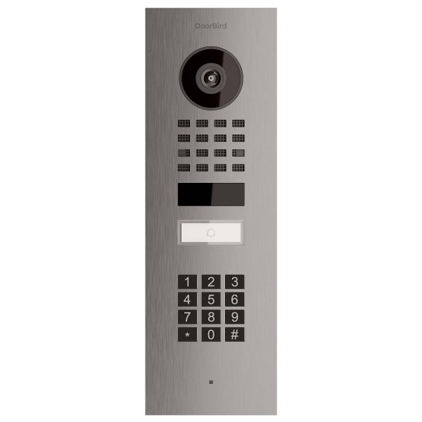 Inbouwdeurintercom Smart-IN Doorbird D1101KV met Keypad module van roestvrij staal