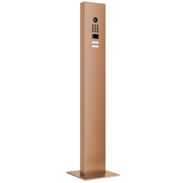 Intercomsysteem met standaard inclusief bodemplaat Smart for Two Doorbird D1102V in Bronzen uitstra